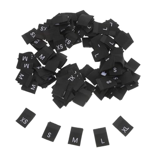 Happyyami 500 Stück Gewebte Kleidungsetiketten Kleidergrößenetiketten Kleidergrößenetiketten Stoff Kleidungsetiketten Einnähetiketten Stoffgrößenetiketten Etiketten Für Kleidung von Happyyami