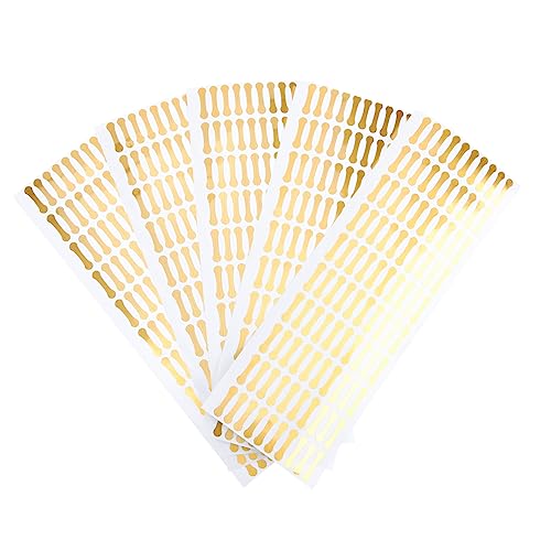 Happyyami 500 Stück Manipulationssichere Aufkleber manipulationssicheres Siegel Aufkleber für Siegeletiketten Kind Essen Hygiene Aufkleber für Backetiketten Manipulationsaufkleber PVC Golden von Happyyami