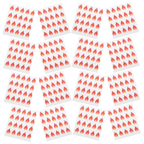 Happyyami 500 Stück Mini Flammen Aufkleber Wasserfeste Selbstklebende Dekoration für Diy Scrapbooking Etiketten für Scharfe Lebensmittelgläser Vielseitige Anwendung Happyyami 500 Stück Mini Flammen Aufkleber Wasserfeste Selbstklebende Dekoration für Diy Scrapbooking Etiketten für Scharfe Lebensmittelgläser Vielseitige Anwendung von Happyyami