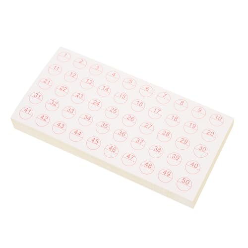 Happyyami 50Blätter Selbstklebende Hinweis Aufkleber für DIY Handschriftliche Beschriftung für Aufbewahrungsboxen und Organisation Einfach zu Verwenden Platzsparend von Happyyami