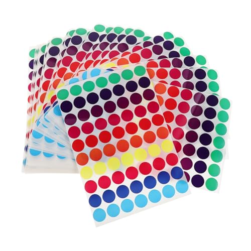 Happyyami 50Stücke Aufkleber Selbstklebende Farbige Punktetiketten Für Kreative Beschriftung Farbkodierung Und Organisation Im Büro Klassenzimmer Und Zuhause Happyyami 50Stücke Aufkleber Selbstklebende Farbige Punktetiketten Für Kreative Beschriftung Farbkodierung Und Organisation Im Büro Klassenzimmer Und Zuhause von Happyyami