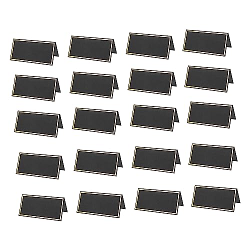 Happyyami 50Stücke Tischkarten mit Goldprägung Leere Platzkarten für Partys und Geschäftstreffen für Hochzeiten Geburtstagsfeiern und Jubiläumsfeiern von Happyyami