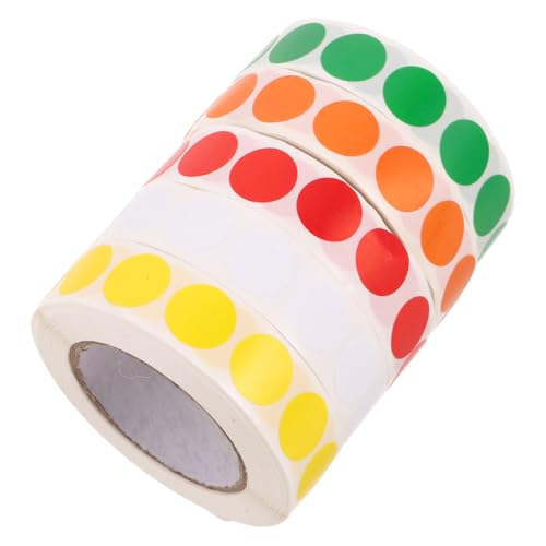 Happyyami 5Rollen Farbige Runde Punktetiketten Selbstklebende Etiketten für Büroorganisation Große Codieretiketten für Innen und Außenbereich für Beschriftungen Happyyami 5Rollen Farbige Runde Punktetiketten Selbstklebende Etiketten für Büroorganisation Große Codieretiketten für Innen und Außenbereich für Beschriftungen von Happyyami