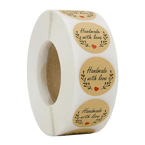 Happyyami 5Rollen Geschenkverpackungsaufkleber für Hochzeiten und Feiertage Selbstklebende Kraftpapier Zufällige für Kreative DIY Projekte von Happyyami