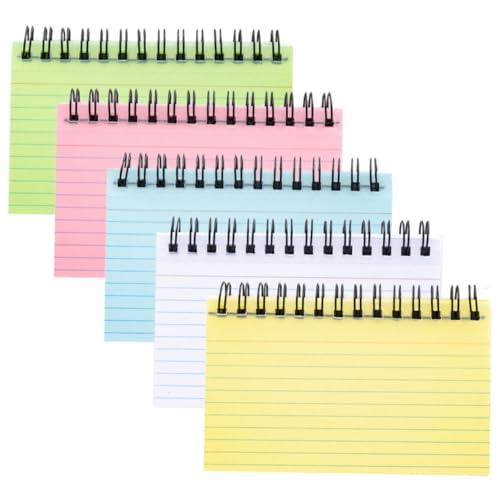 Happyyami 5Stücke Kleine Spiralnotizbücher und Wasserfestes Notizbuch für Tägliche Pläne DIY Projekte und Notizen für Schule und Büro von Happyyami