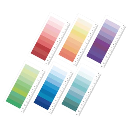 Happyyami 6 Sätze -Notizen mit Farbverlauf Klebestreifen Buchseite farbig Registerkarten bunt notizbuch Lesen von Seitenmarkierungen Multifunktions-Klebefahnen klebrige Fahnen Papier Happyyami 6 Sätze -Notizen mit Farbverlauf Klebestreifen Buchseite farbig Registerkarten bunt notizbuch Lesen von Seitenmarkierungen Multifunktions-Klebefahnen klebrige Fahnen Papier von Happyyami