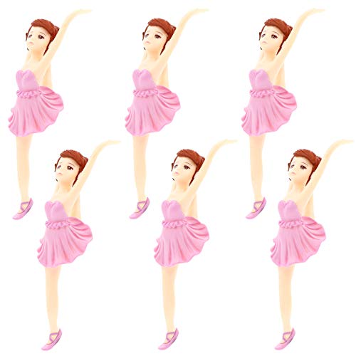 Happyyami 6 Stück Ballett Mädchen Schlüsselanhänger Ballett Mädchen Cupcake Topper Ballett Dessert Topper Mädchen Accessoires Bezaubernde Kuchendekorationen Zubehör Für Mädchen von Happyyami