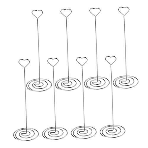 Happyyami 6 Stück Herzförmige Memo Clips Fotohalter für Tischnummern Namenskarten und Notizen für Hochzeiten und Partys Stabil und Wiederverwendbar von Happyyami