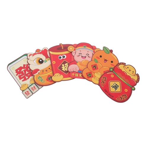 Happyyami 6 Stück Laserfarbener roter Umschlag Geldhalter für Bargeld Umschläge Rote Geldtasche Rote Pakete Mond- chinesische rote tasche Glücksgeldbeutel Papier Happyyami 6 Stück Laserfarbener roter Umschlag Geldhalter für Bargeld Umschläge Rote Geldtasche Rote Pakete Mond- chinesische rote tasche Glücksgeldbeutel Papier von Happyyami