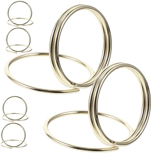 Happyyami 6 Stück Metallnotizennoten Clip Inhaber Gruß Tischkartenhalter Clips Tischkartenständer Hochzeitsdeko office zubehör Bildhalter für Tische Kartenhalter für Tischnummern Golden von Happyyami
