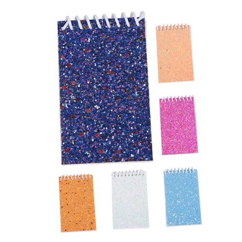 Happyyami 6 Stück Notizbuch mit Glitzercover und Leeren Leicht und Tragbar für Kreative Notizen und Skizzen für Büro und Schule Happyyami 6 Stück Notizbuch mit Glitzercover und Leeren Leicht und Tragbar für Kreative Notizen und Skizzen für Büro und Schule von Happyyami