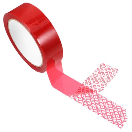 Happyyami 6 Stück Tamper Evident Tape Rotes Sicherheitsband für Verpackungen Diebstahlschutz Manipulationssicher für Versand und Paketversiegelung Hochwertige Schutzkleber für Boxen und von Happyyami