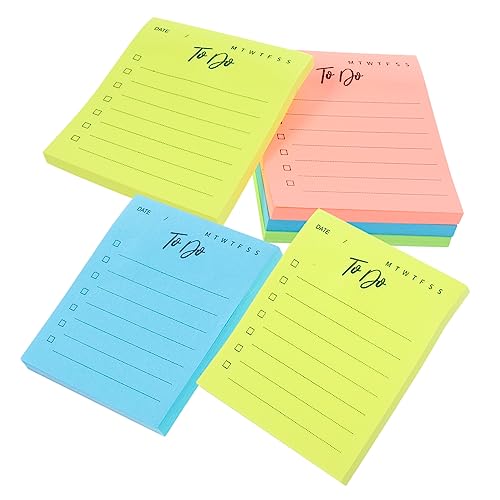 Happyyami 6 Stück Teiliges Selbstklebender Notizblöcke Bunten Farben Praktische Haftnotizen für Schule Büro und Zuhause Schnellen Notieren und Erinnerungen Zufällige Farbe Zufällige Farbe von Happyyami