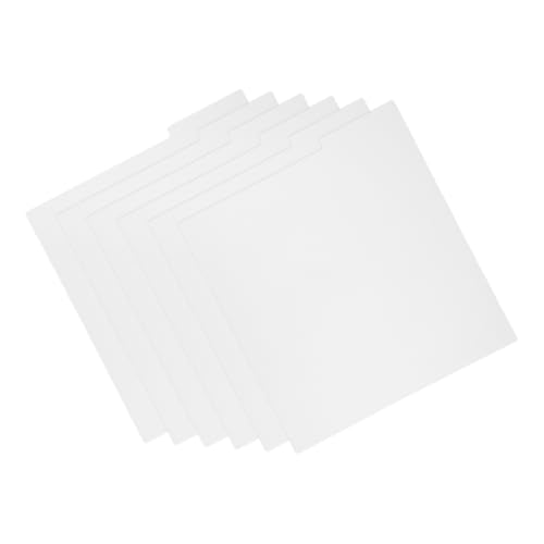 Happyyami 6 Stück Vinyl Schallplatten Trenner Wiederverwendbare Trennkarten für Schallplatten Dvds und Alben Stabil für Kreative Organisation Schützt Cover Kratzer von Happyyami