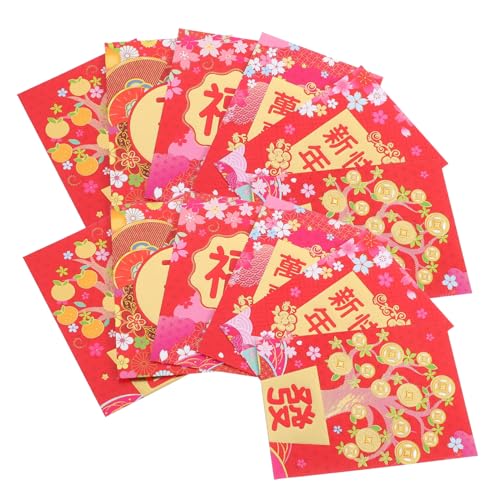Happyyami 60 Stück Cartoon-Schlange-Tierkreis-roter Umschlag Pakete Rote Umschläge für die Hochzeit Mond- Gelegenheit briefumschläge Geldumschläge chinesische neujahrsumschläge Papier von Happyyami