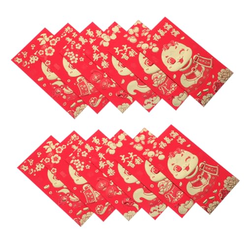 Happyyami 60 Stück Chinesische Rote Umschläge für Jahr Schlange Glücksumschläge mit Niedlichen Cartoon Schlangenmotiven für Neujahr Hochzeiten und Reißfest und Vielseitig Verwendbar Happyyami 60 Stück Chinesische Rote Umschläge für Jahr Schlange Glücksumschläge mit Niedlichen Cartoon Schlangenmotiven für Neujahr Hochzeiten und Reißfest und Vielseitig Verwendbar von Happyyami