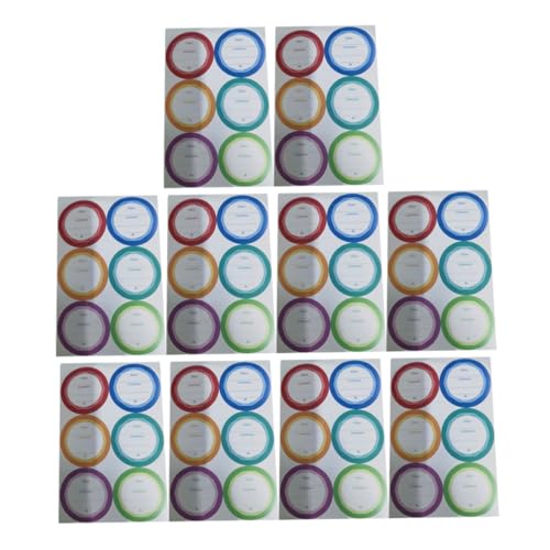 Happyyami 60 Stück Mehrzweckflaschenaufkleber Essen Etiketten Klebrig Aufkleber Beschriftungen Flaschenaufkleber Für Die Küche Flaschenaufkleber Mit Handschrift Pp Synthetisches Papier von Happyyami