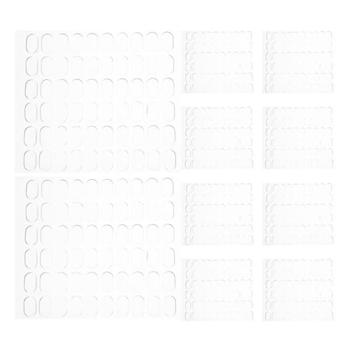 Happyyami 600 Stück doppelseitiges Klebeband: Klare doppelseitige ovale Klebeaufkleber – transparente Klebepunkte, Klebelaschen für Wände, Fotos, Poster und dekorative Zwecke von Happyyami