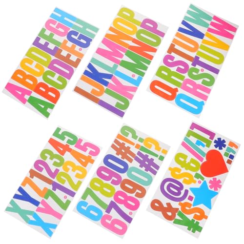 Happyyami 6Blätter Selbstklebende Und Zahlenaufkleber Alphabetaufkleber Für Scrapbooking Klassenzimmer Briefkasten Und Dekoration Happyyami 6Blätter Selbstklebende Und Zahlenaufkleber Alphabetaufkleber Für Scrapbooking Klassenzimmer Briefkasten Und Dekoration von Happyyami