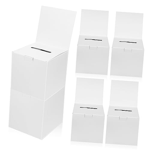 Happyyami 6Stücke Abstimmungsboxen aus Karton Stabil und Wiederverwendbar Einfache Platzsparend für Events und von Happyyami