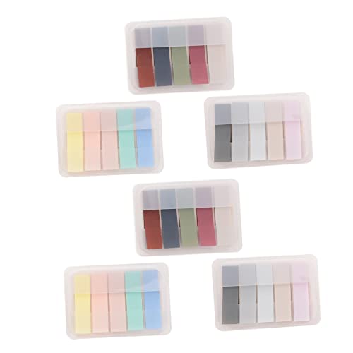 Happyyami 6Stücke Klebe Notizblätter Vintage und Pastellfarben Selbstklebende Memo Pads für Büro Schule und Zuhause Organisieren und Erinnern von Happyyami