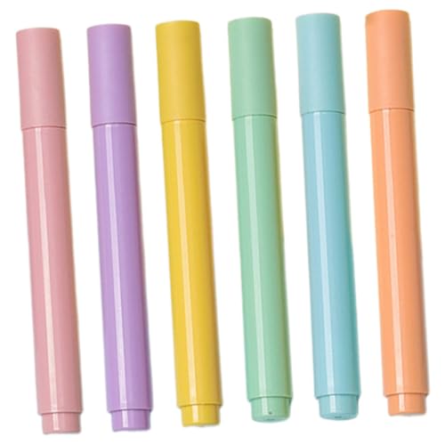 Happyyami 6Stücke Textmarker Pastellfarben Leuchtende DIY Marker Für Notizen Und Lernprojekte Für Schule Büro Und Kreative Tätigkeiten Happyyami 6Stücke Textmarker Pastellfarben Leuchtende DIY Marker Für Notizen Und Lernprojekte Für Schule Büro Und Kreative Tätigkeiten von Happyyami