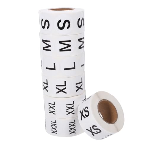 Happyyami 7 Rollen Größe Aufkleber Etiketten Aufkleber Name Kleine Kleidung Tags Selbstklebende Beschichtete Papier Schwarz Happyyami 7 Rollen Größe Aufkleber Etiketten Aufkleber Name Kleine Kleidung Tags Selbstklebende Beschichtete Papier Schwarz von Happyyami