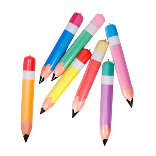 Happyyami 7 Stück Aufblasbarer Bleistift Aufblasbare Party Requisiten Festival Bleistifte Aufblasbarer Schul Bleistift Aufblasbares Für Den Schulanfang Bleistift Ballon Set Riesige von Happyyami