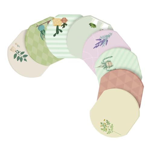 Happyyami 8 Stück Haftnotizen mit botanischem Muster Schreibwaren für Frauen Haftnotizblöcke Kaktus-Klassenzimmerdekor Dinge pflanzen Große Bürogeschenke Kaktus-Zeug Papier von Happyyami