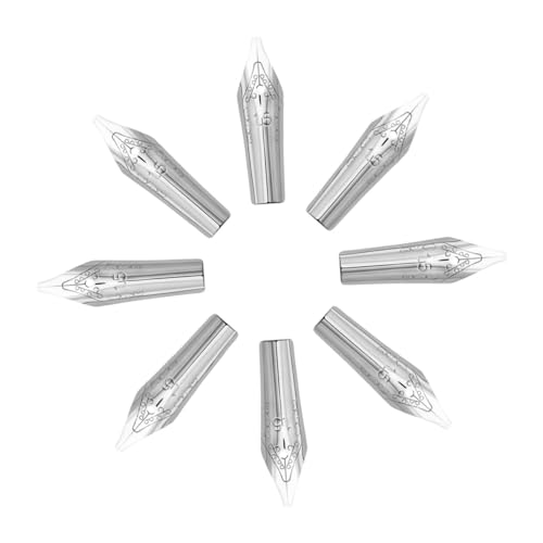 Happyyami 8 Stück Universal-Füllhalterspitzen Füllfederhalter in Ordnung Stifte zum Schreiben Kunst Kalligraphie Füller Stift Ersatzspitzen Federn für Füllfederhalter Silver Happyyami 8 Stück Universal-Füllhalterspitzen Füllfederhalter in Ordnung Stifte zum Schreiben Kunst Kalligraphie Füller Stift Ersatzspitzen Federn für Füllfederhalter Silver von Happyyami