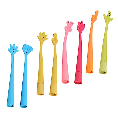 Happyyami 8Stücke Cartoon Kugelschreiber Flexible Schreibstifte mit Silikonhülle für Büro Design für Kreatives Schreiben und Zeichnen von Happyyami