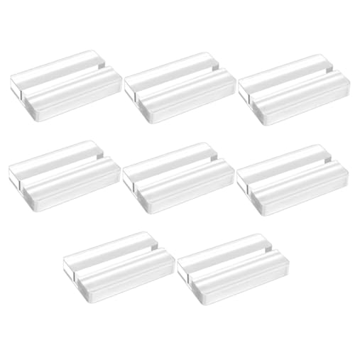 Happyyami 8Stücke Teiliges Transparenter Acryl Kartenhalter für Hochzeiten Partys und Events Stabiler Tischkartenständer für Gäste Buffet Feierlichkeiten Design von Happyyami