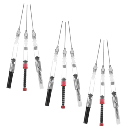 Happyyami 9Stücke Teiliges Tintenabsorber für Füllfederhalter Tintennachfüller für Verschiedene Europäische Standardgrößen Effizientes Nachfüllen für Büro Studium und Zeichnen von Happyyami