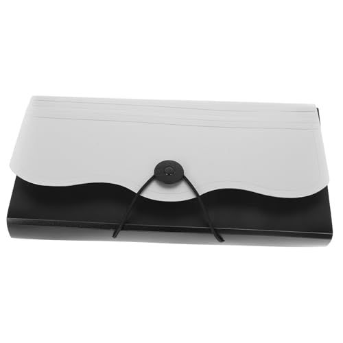 Happyyami Aufbewahrungstasche erhalten Akkordeon Ordner Aktenorganisator für den Schreibtisch Organisatoren Datei falten klein praktische Dokumententasche Dateiorganisator Polyester Silver von Happyyami