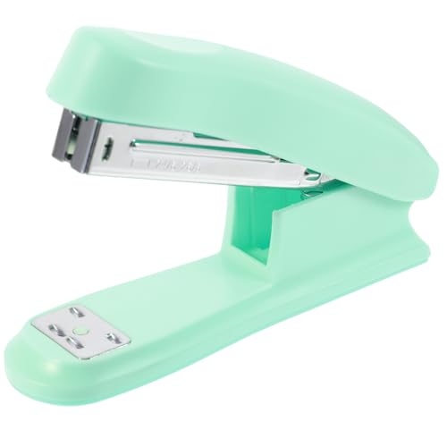 Happyyami Bürohefter für den Schreibtisch büroartikel büromaterial schulzeug office supplies office zubehör Hefter mini tragbar Heimbüro Desktop kreativer Hefter Metallhefter Plastik Green von Happyyami