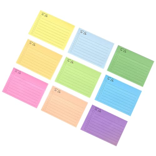 Happyyami Bunte Haftnotizen Farben Ablösbare Klebezettel für Schule Büro Zuhause für To Do Listen Erinnerungen Notizen Vielseitig Einsetzbar Wänden Tafeln Computern und von Happyyami