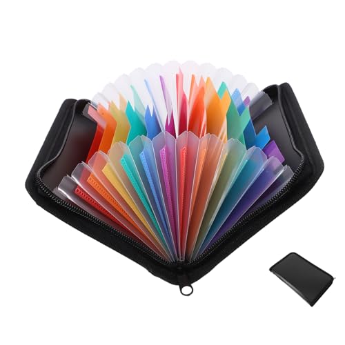 Happyyami Datei Organizer Tragbarer Aktenordner mit Fächern für Quittungen Rechnungen und Dokumente Langlebig und Leicht für Büro und Zuhause von Happyyami