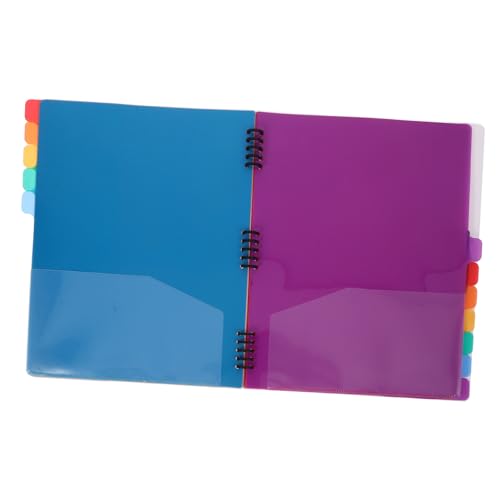 Happyyami Dokumentenordner mit Trennfächern Lagige Ringbuch Mappe für Organisation von Dokumenten Leicht und Tragbar für Büro Schule und Reisen Robustes Material für Dokumentenaufbewahrung von Happyyami
