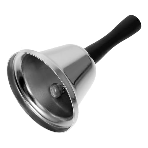 Happyyami Edelstahl Handglocke Laute Handglocke Handglocken Handglocken Für Erwachsene Handglocke Rufglocken Hotelglocke Abendessenglocke Kleine Handglocken Ringglocke von Happyyami