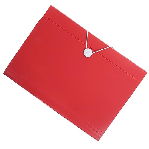 Happyyami Fächermappe mit Fächern Erweiterbare Dokumentenmappe für Büro und Schule Leicht und Tragbar zur Aufbewahrung von Unterlagen und Rosa Farbe von Happyyami