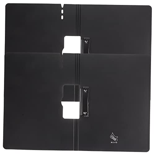 Happyyami Faltbares Klemmbrett mit Dokumentenclip Multifunktionale Schreibtafel für Büro und Alltag Stabil und Schützend Tiefgrau Gerade von Happyyami