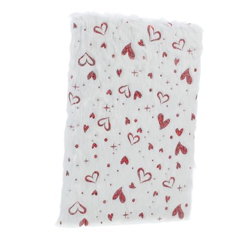 Happyyami Fluffiges Notizbuch mit Cartoon Design Multifunktionales Tagebuch Herzform für Notizen Planung und Journaling Hochwertige Verarbeitung für Kreative von Happyyami