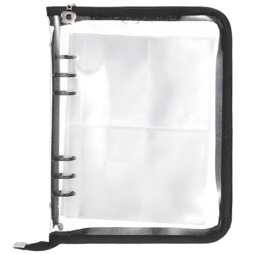 Happyyami Handbuch-Set Kpop-Kartenhalter Organizer-Ordner Organizer zur Aufbewahrung von Aufklebern Aufkleberspeicher Aufkleber-Organizer Stickeralbum PVC Transparent von Happyyami