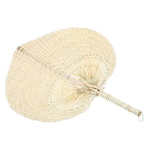 Happyyami Handgefertigter Geflochtener Strohfächer Leichter Sommerfächer aus Natürlichen Palmblättern Umweltfreundlich Robust und Tragbar für Strand Party und Outdoor Nutzung Gelb Happyyami Handgefertigter Geflochtener Strohfächer Leichter Sommerfächer aus Natürlichen Palmblättern Umweltfreundlich Robust und Tragbar für Strand Party und Outdoor Nutzung Gelb von Happyyami