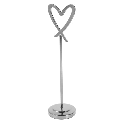 Happyyami Herzförmiger Tischkartenhalter aus Stabiler Fotohalter für Hochzeiten Visitenkarten und Notizen für Tischdekorationen von Happyyami