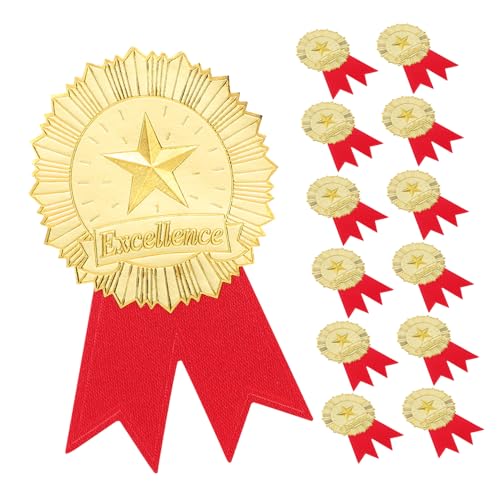 Happyyami Medaillen Aufkleber Kreative Auszeichnung Aufkleber mit Prägnantem Fünfzackigen Stern und für Urkunden und Zertifikate Faderesistent und Benutzerfreundlich Happyyami Medaillen Aufkleber Kreative Auszeichnung Aufkleber mit Prägnantem Fünfzackigen Stern und für Urkunden und Zertifikate Faderesistent und Benutzerfreundlich von Happyyami
