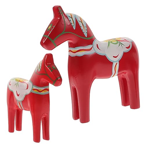 Happyyami Nordische Holzpferd Deko Miniatur Rot Handbemalt Holzpferd Ornament für Büro für Pferdeliebhaber Kompakte Tischdekoration Happyyami Nordische Holzpferd Deko Miniatur Rot Handbemalt Holzpferd Ornament für Büro für Pferdeliebhaber Kompakte Tischdekoration von Happyyami