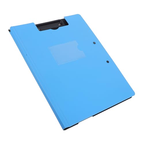 Happyyami Ordnerbrett büromaterial Dokumentenhalter Bürobedarf Dokumentenmappe Doppelseitige Klemmbrettmappe Ablageordner Papier-Organizer-Ordner Speicher-Zwischenablage Plastik Sky-blue von Happyyami