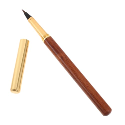 Happyyami Pinselstifte mit komfortablem Griff Füllfederhalter weiche Pinselstifte Kalligraphiepinsel Tragbare Pinselstifte Stift zum Färben von Wasser Füller hölzern von Happyyami