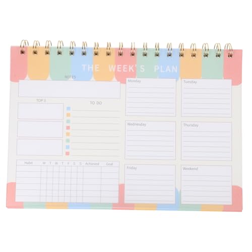 Happyyami Planer Abreißbarer Notizblock Undatiertes Design für Aufgabenlisten und Tagespläne Notizbuch für Studenten und Berufstätige Leicht und Tragbar Happyyami Planer Abreißbarer Notizblock Undatiertes Design für Aufgabenlisten und Tagespläne Notizbuch für Studenten und Berufstätige Leicht und Tragbar von Happyyami